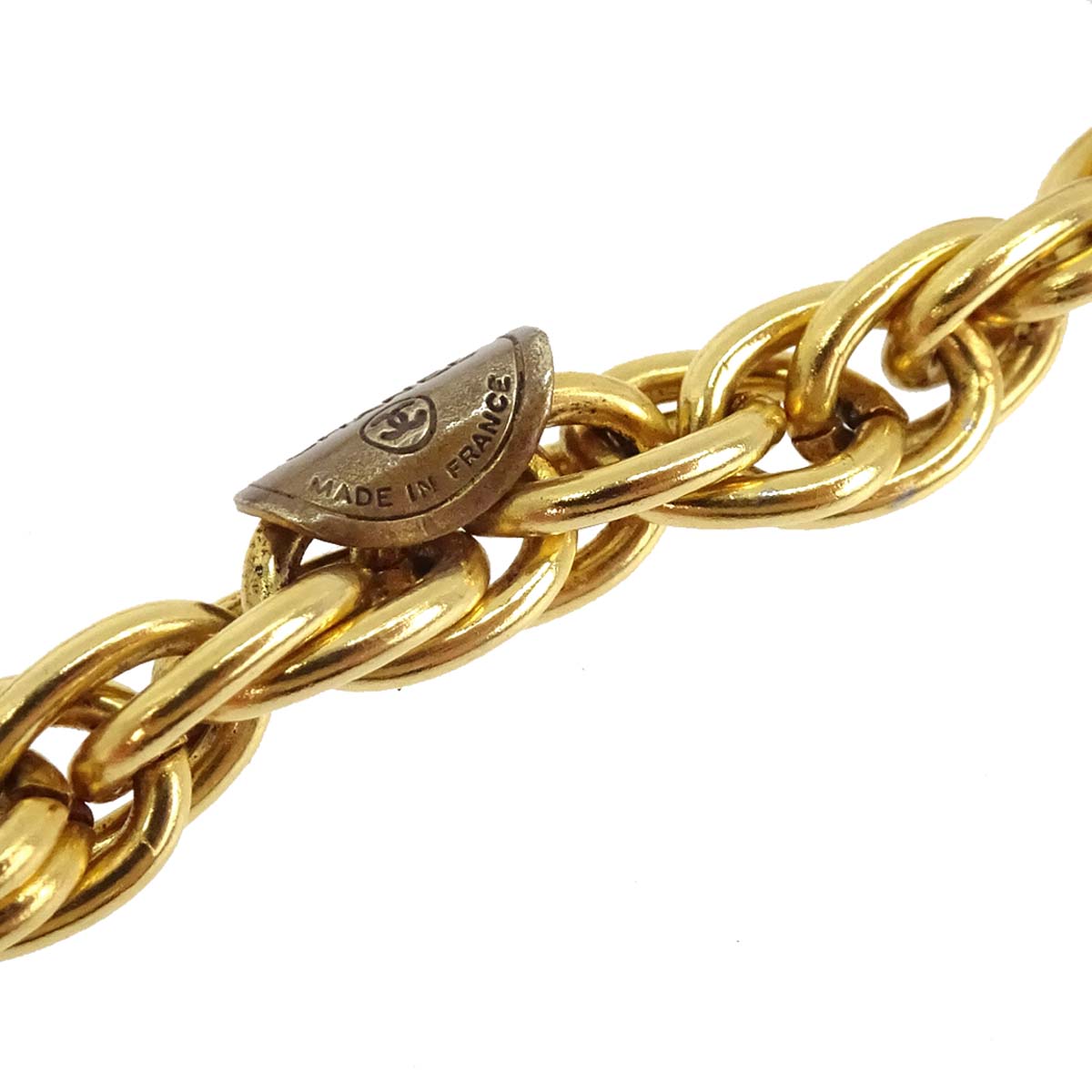 Chanel Gold CC Chain Pendant Necklace
