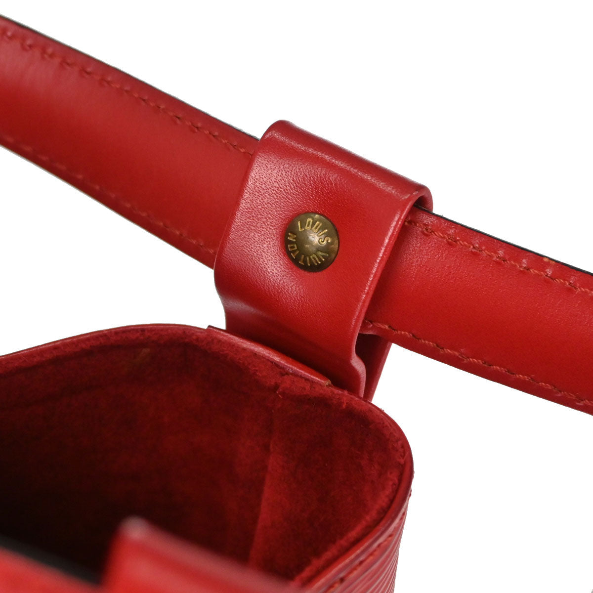Louis Vuitton Red Epi Randonnee PM Drawstring Bag M52357