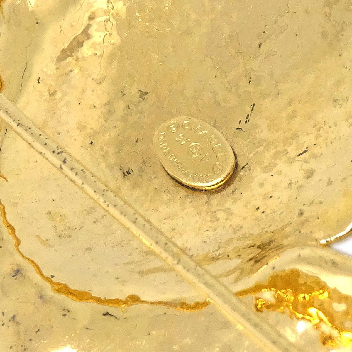 Chanel Cross Brooch Pin Gold 97P