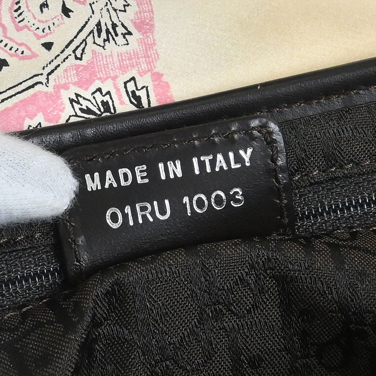 Christian Dior Satin Paisley Saddle Handbag