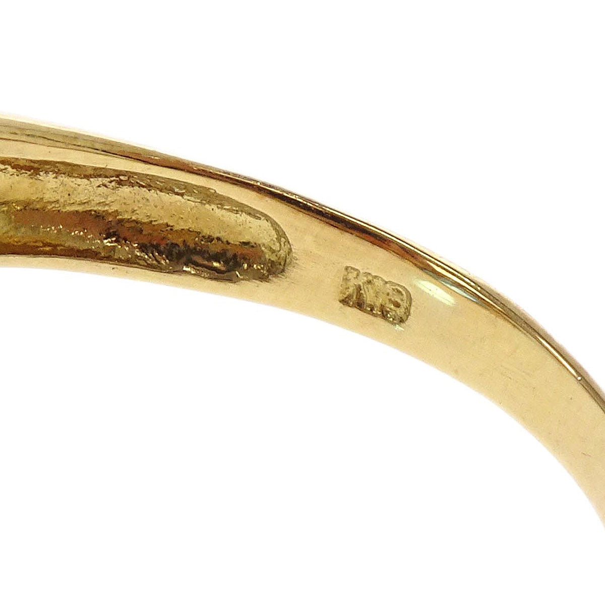 Ring 18K Blue Topaz Diamond Gold #54 Jewelry