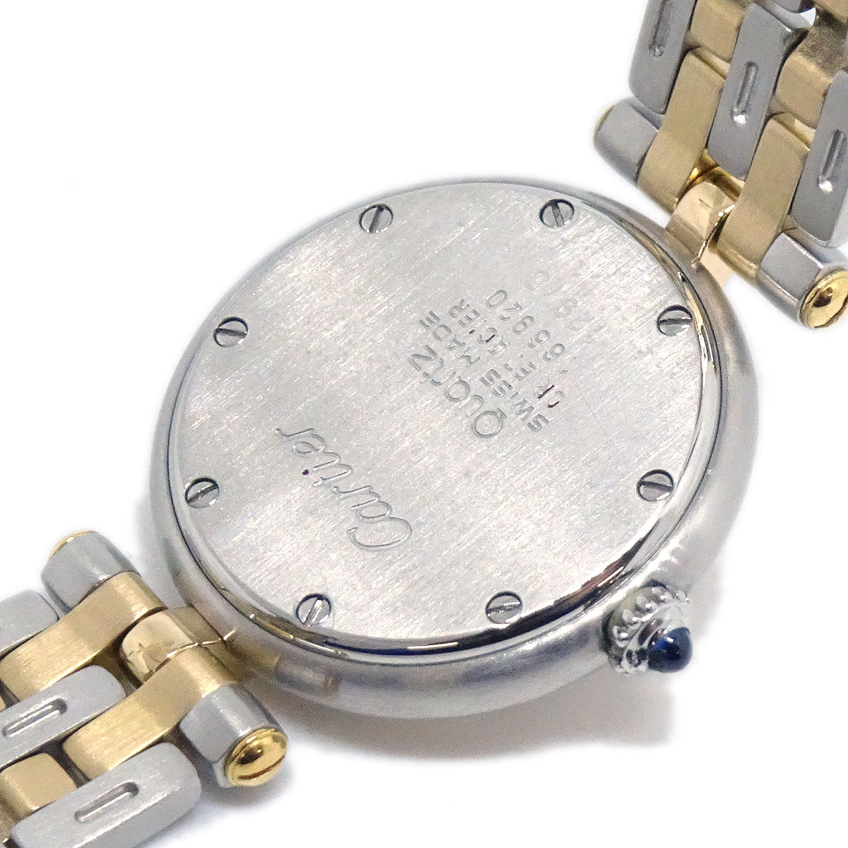 Cartier Panthere Vendome SM 2-Row Ref.1057920 Quartz Watch 18KYG SS