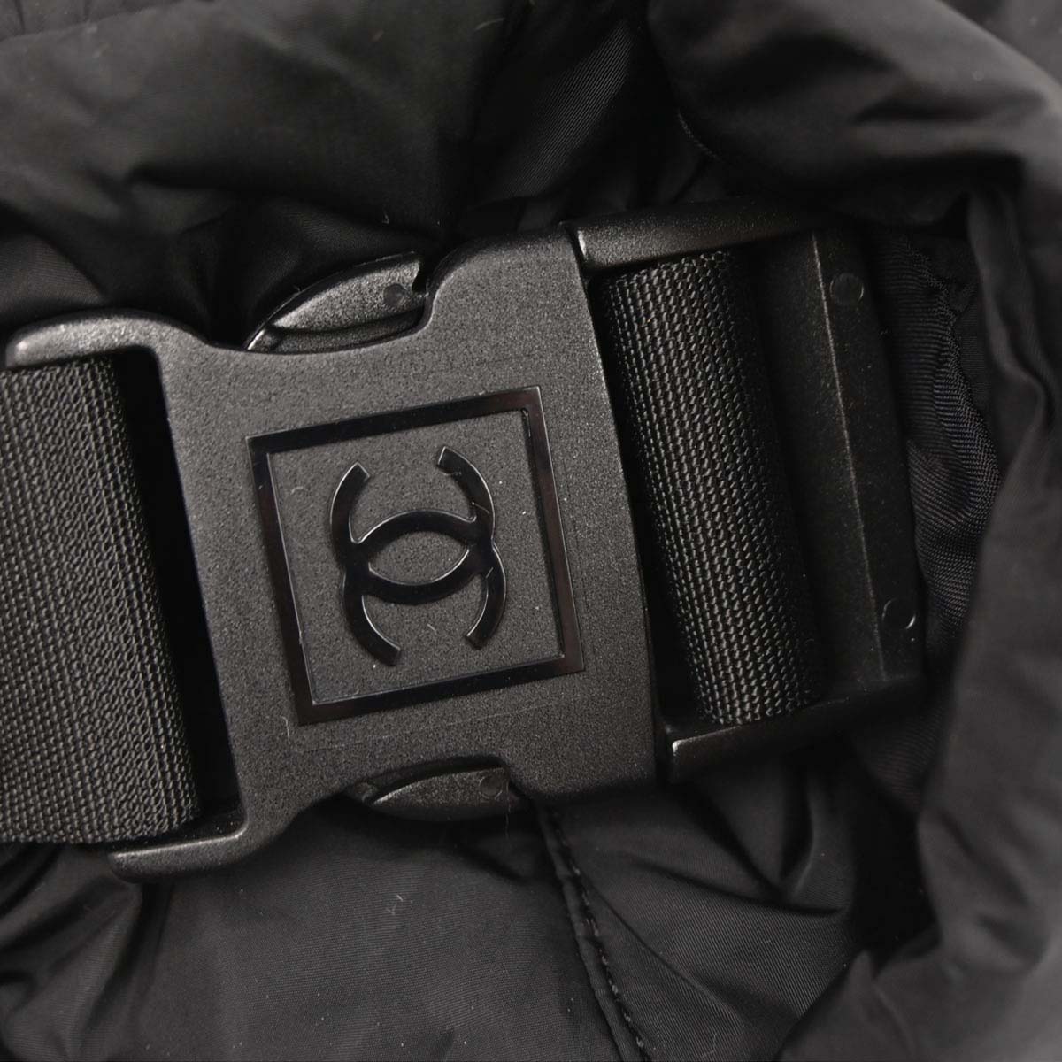 Chanel Black Nylon Sport Line 2way Shoulder Gym Bag