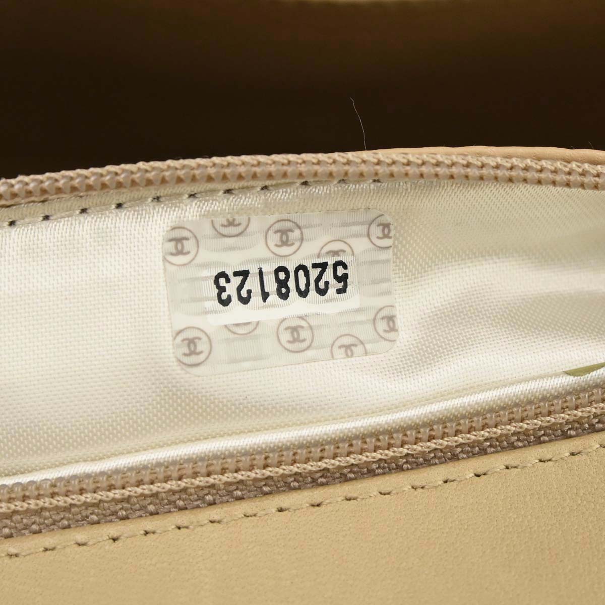 Chanel Beige Silk Rope Shoulder Bag