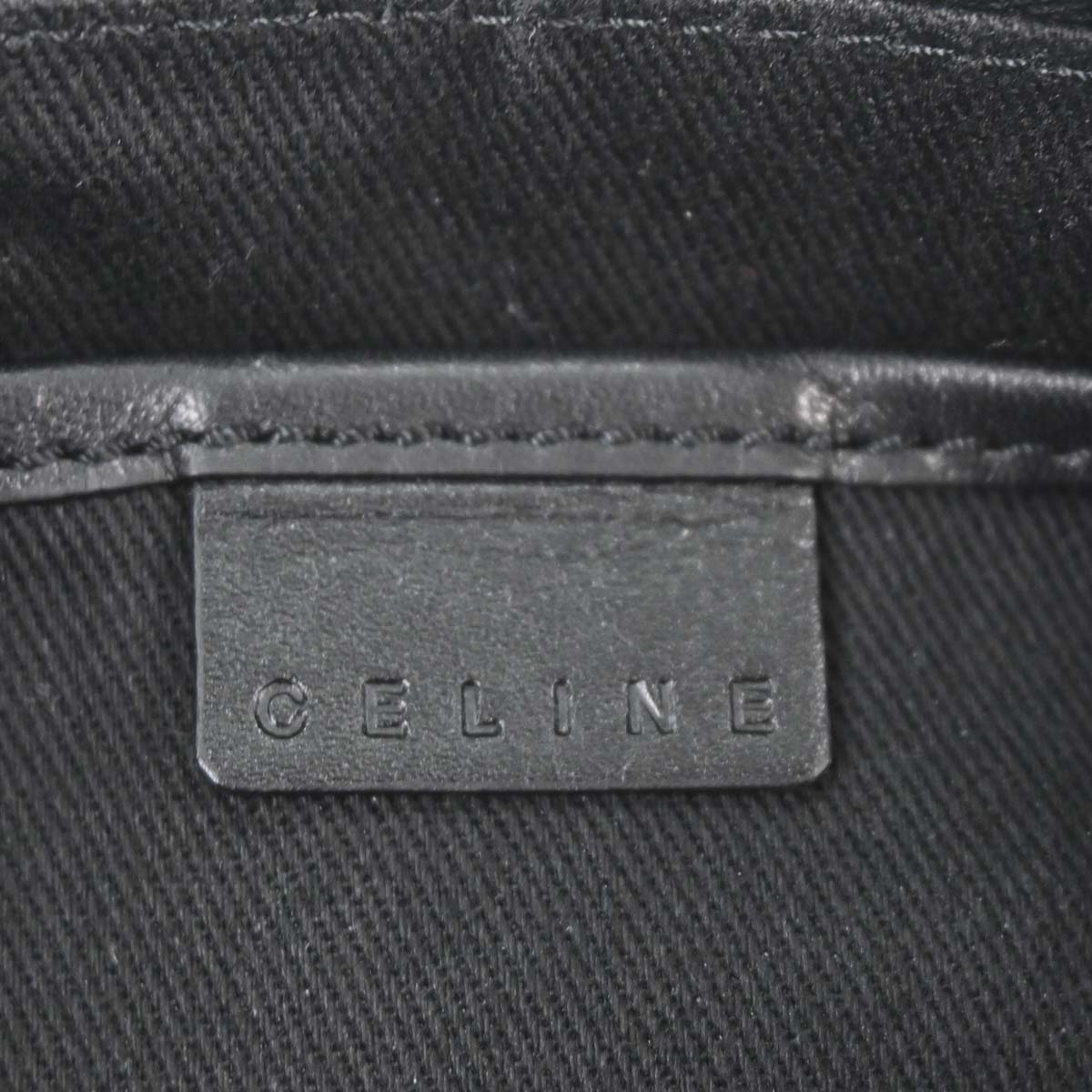 Celine Black Suede C Macadam Handbag