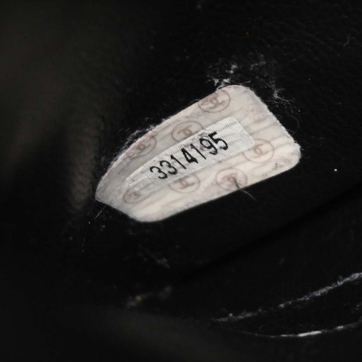 Chanel 1994-1996 Black Caviar Skin Triple CC Shoulder Tote Bag