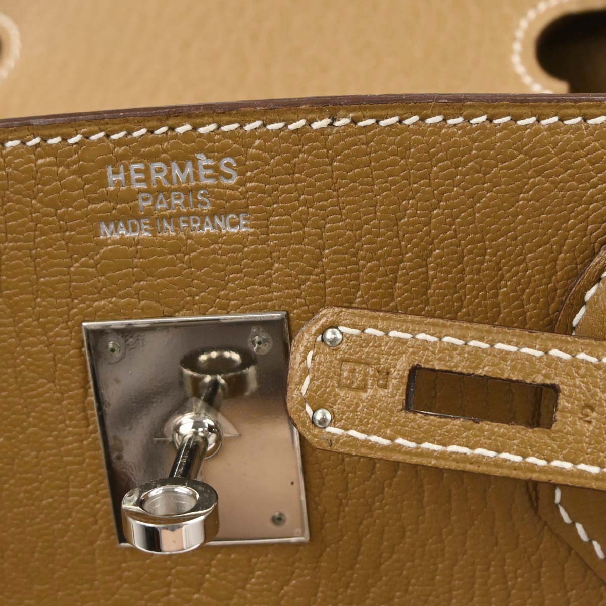 Hermes Beige Chevre Coromandel Birkin 40 Handbag