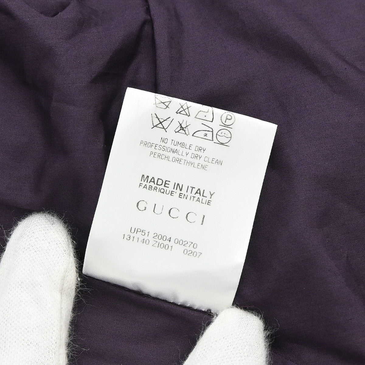 Gucci 2005 Blouse Shirt Purple #38