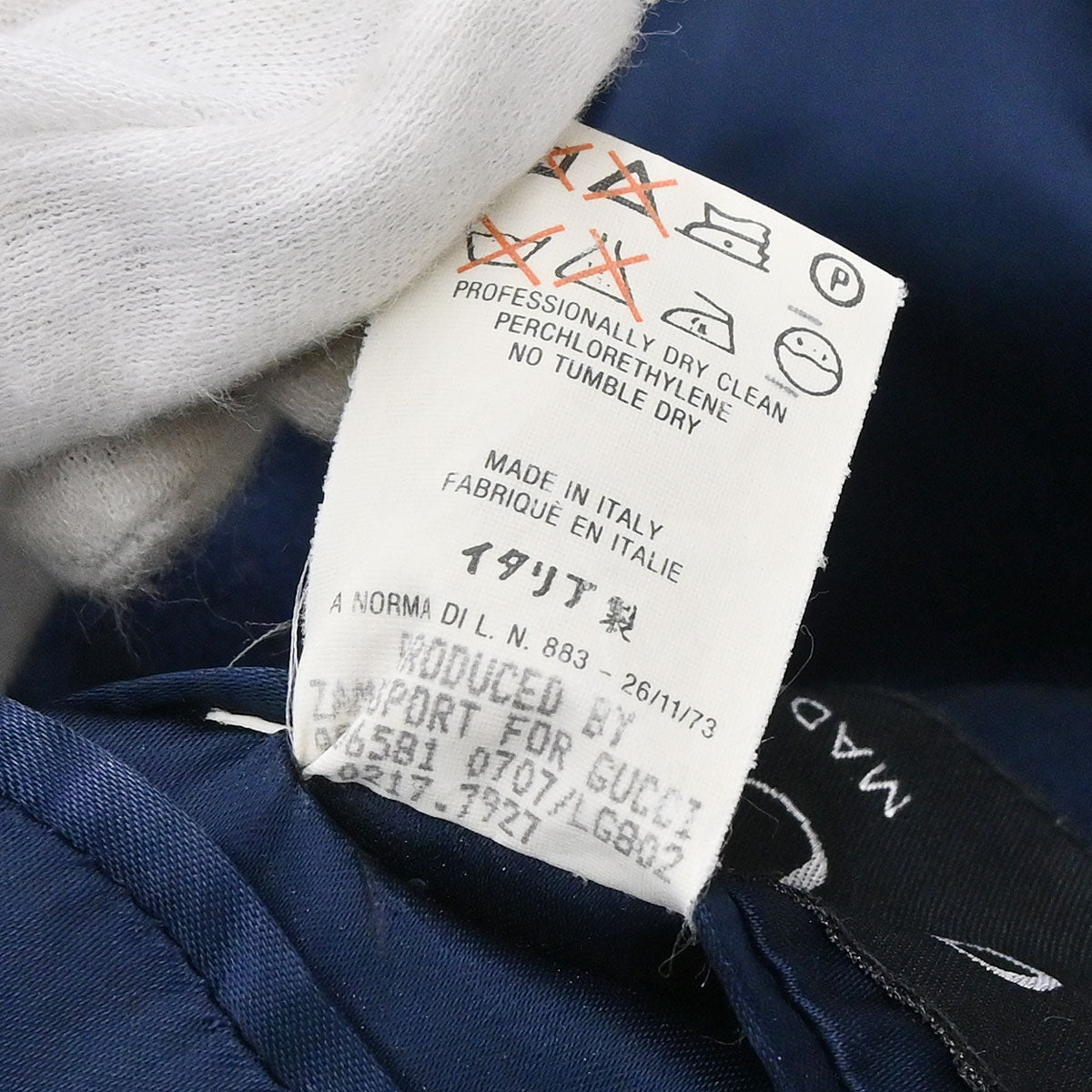 Gucci 1995 Double Breasted Jacket Navy #42