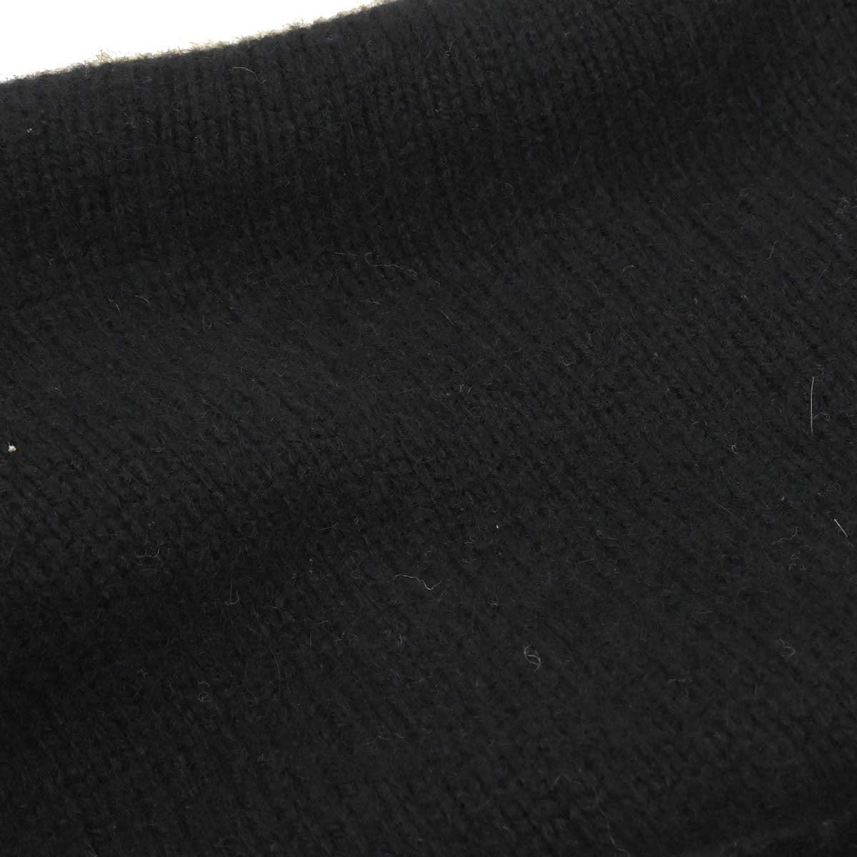 Chanel 1996 Sweater Knit Top Black #42