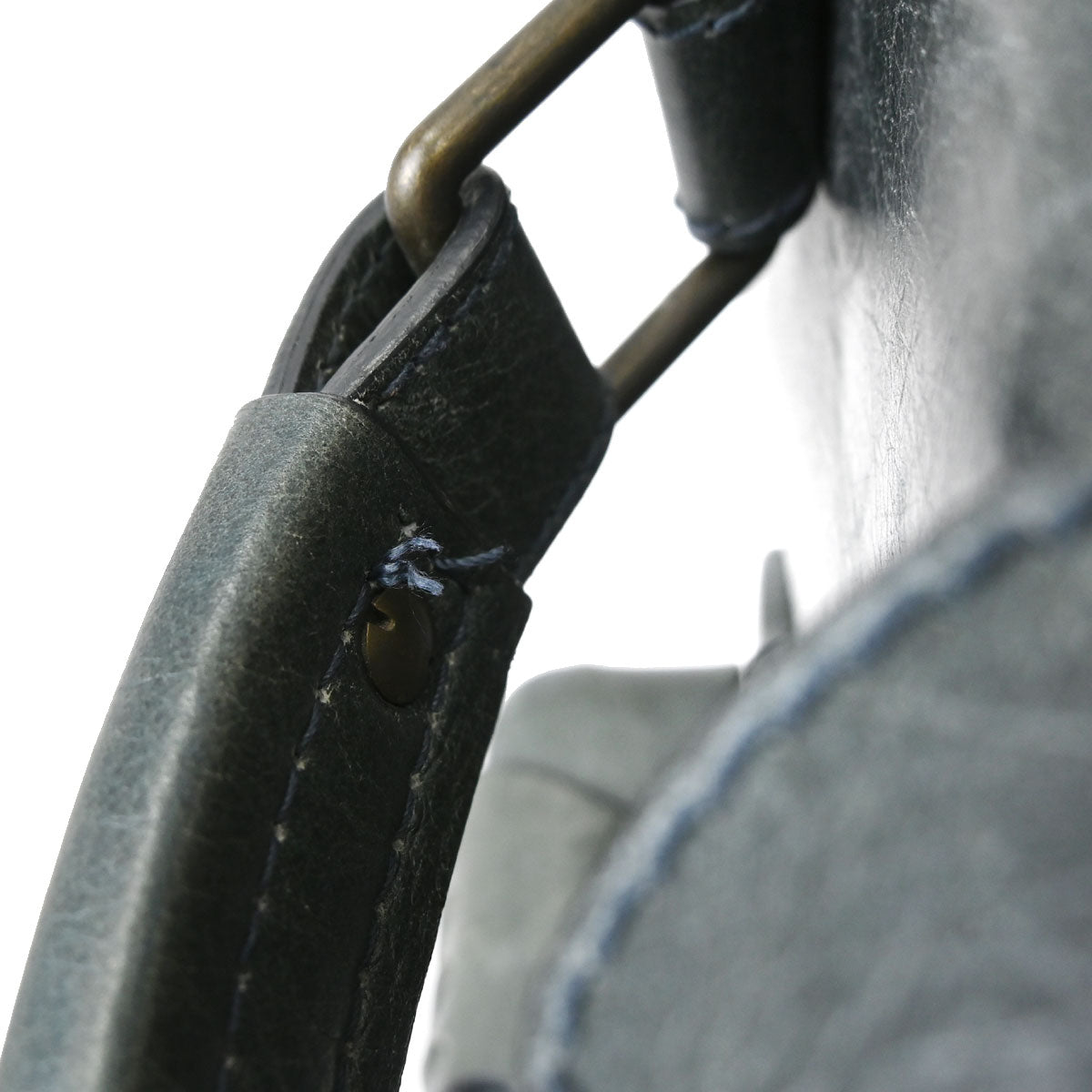 Balenciaga Green Leather Carry-On Luggage 2way Shoulder Handbag