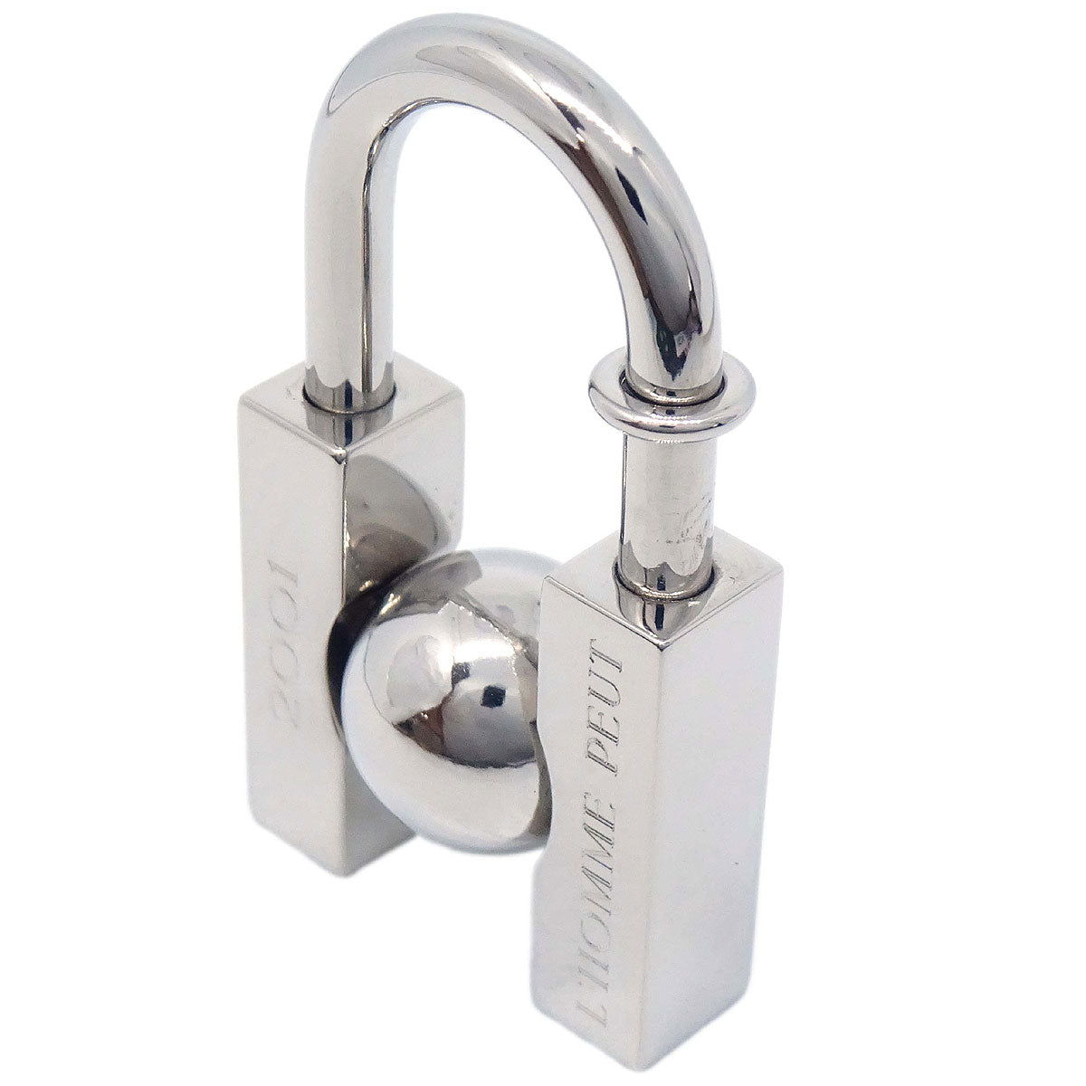 Hermes 2001 Earth Cadena Padlock Silver Small Good