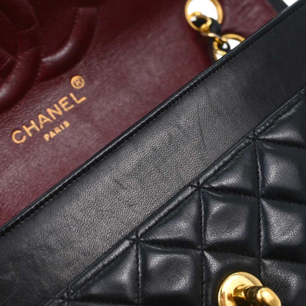 Chanel Black Lambskin Shoulder Bag
