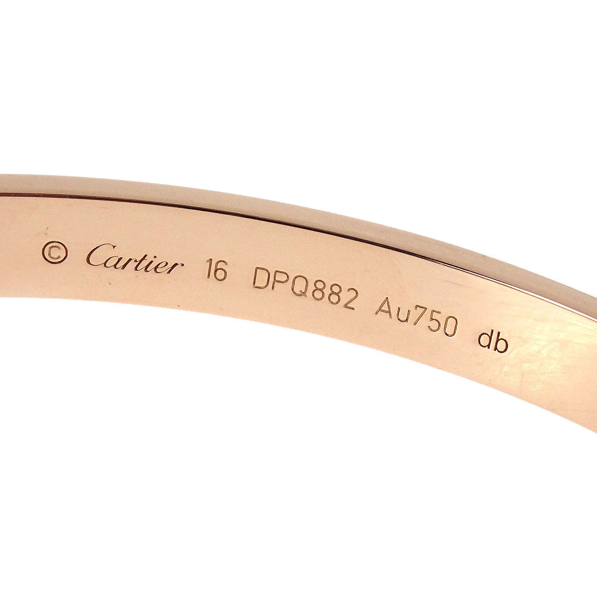 Cartier Love Bracelet Bangle DPQ882 Au750 #16 Jewelry