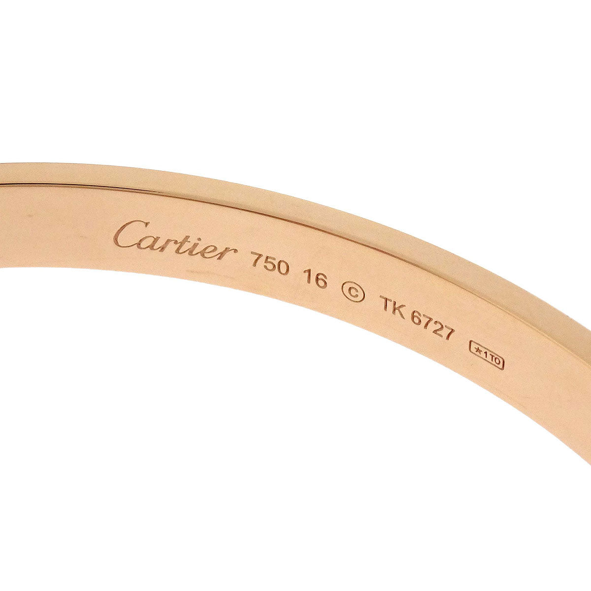 Cartier Love Bracelet Bangle TK6727 750 #16 Jewelry