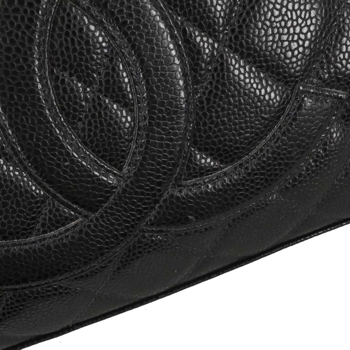Chanel 2003-2004 Black Caviar Skin Bowling Bag 37