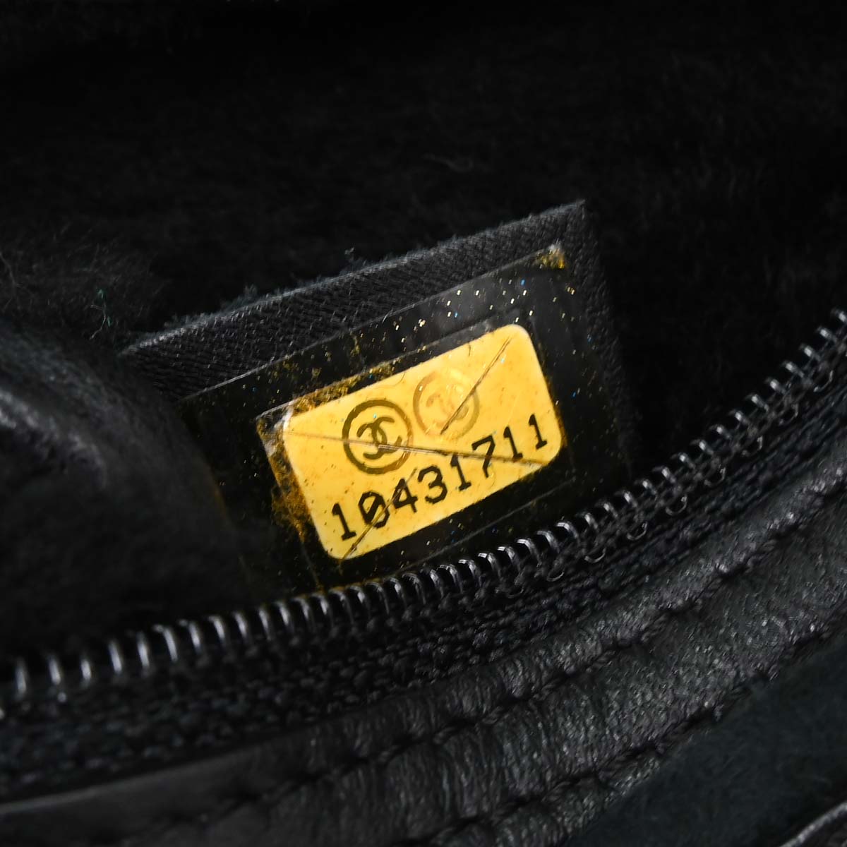 Chanel Black Mouton Choco Bar Tote Handbag