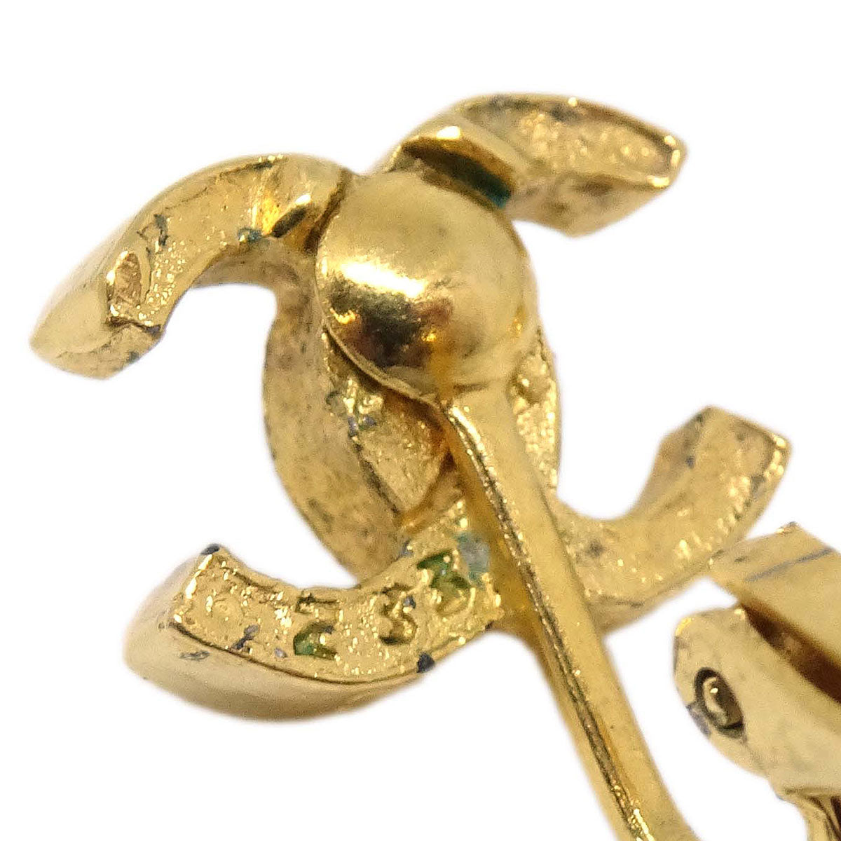 Chanel CC Clip-On Earrings Gold 233