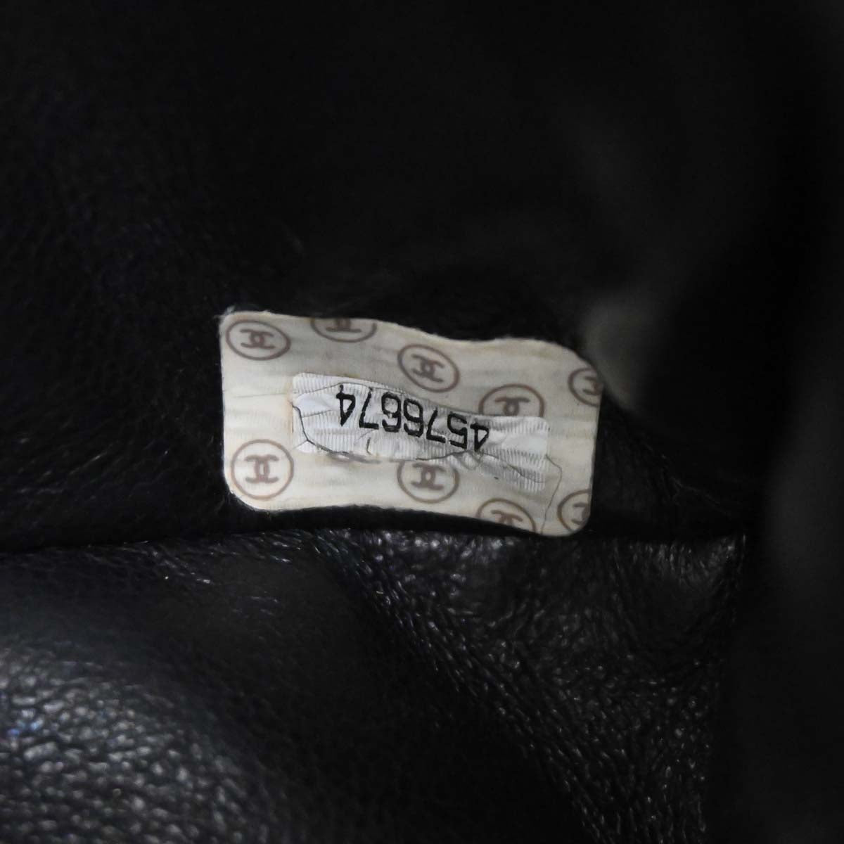 Chanel 1996-1997 Black Caviar Skin Double Sided Flap Shoulder Bag