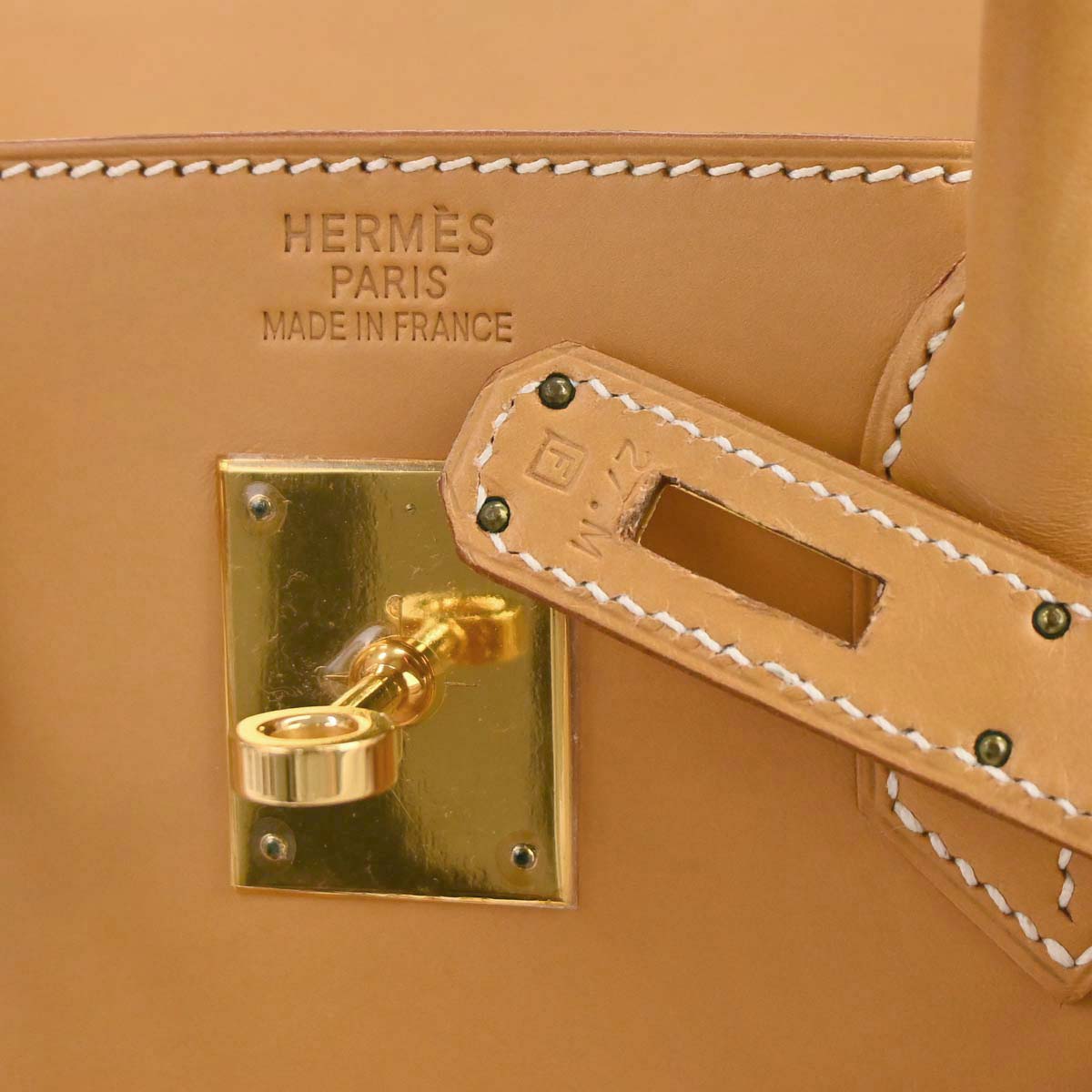 Hermes Natural Vache Haut a Courroies 32 Handbag