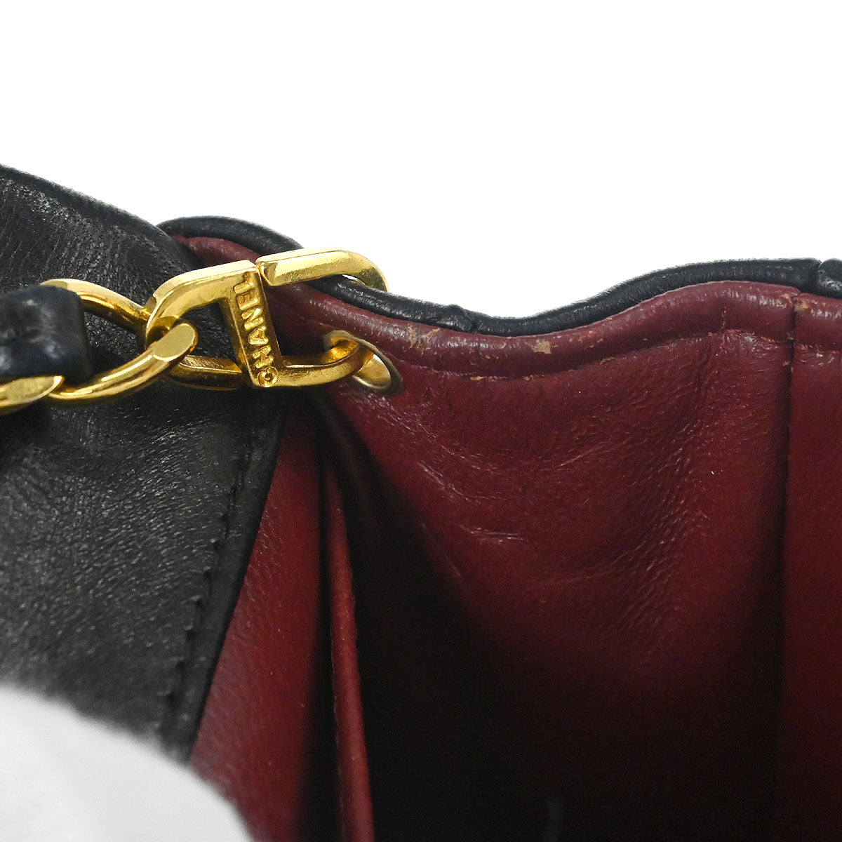 Chanel 1989-1991 Black Lambskin Turnlock Mini Full Flap Shoulder Bag