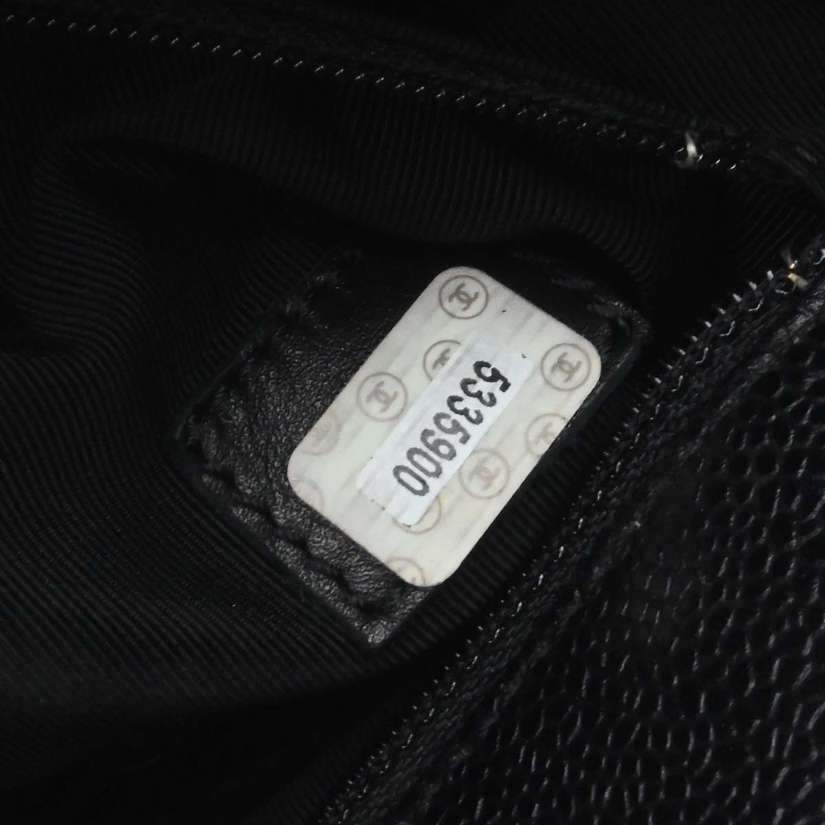 Chanel Black Caviar Skin Handbag