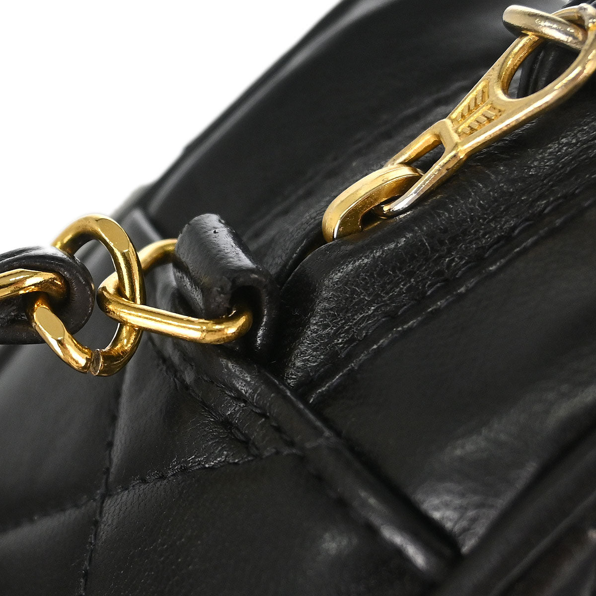 Chanel 1994-1996 Black Lambskin Camera Bag Large