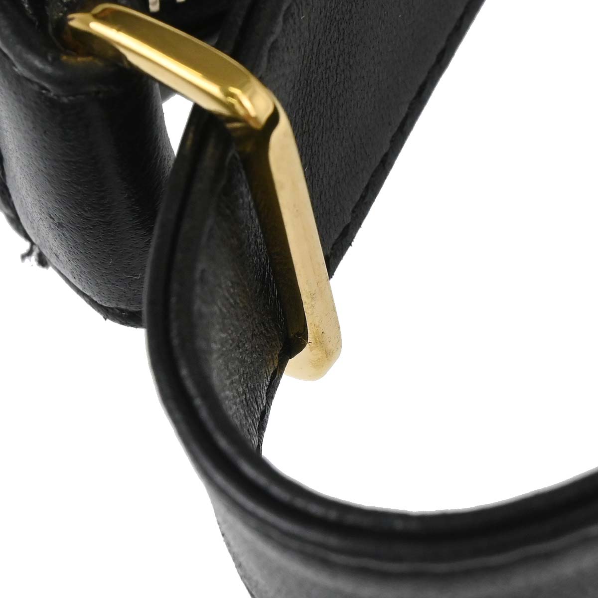 Chanel 2003-2004 Black Lambskin Choco Bar Shoulder Bag