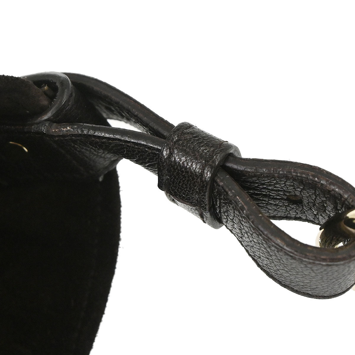 Yves Saint Laurent Brown Leather Suede Mombasa Handbag