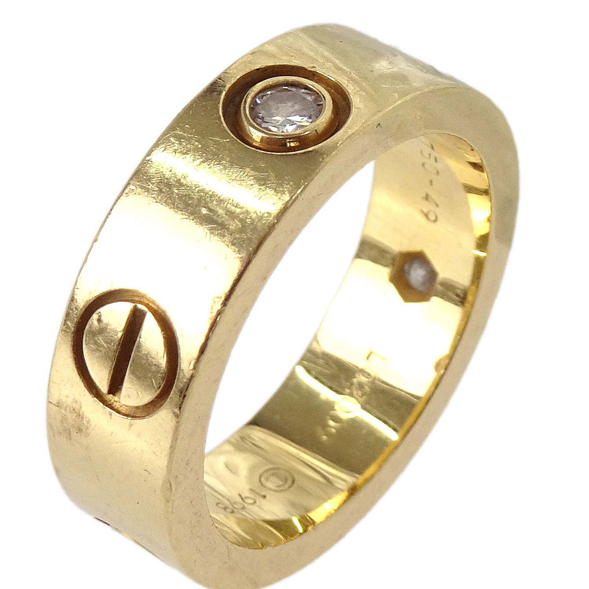 Cartier Love Ring 750 Diamond LO2009 #49 Jewelry