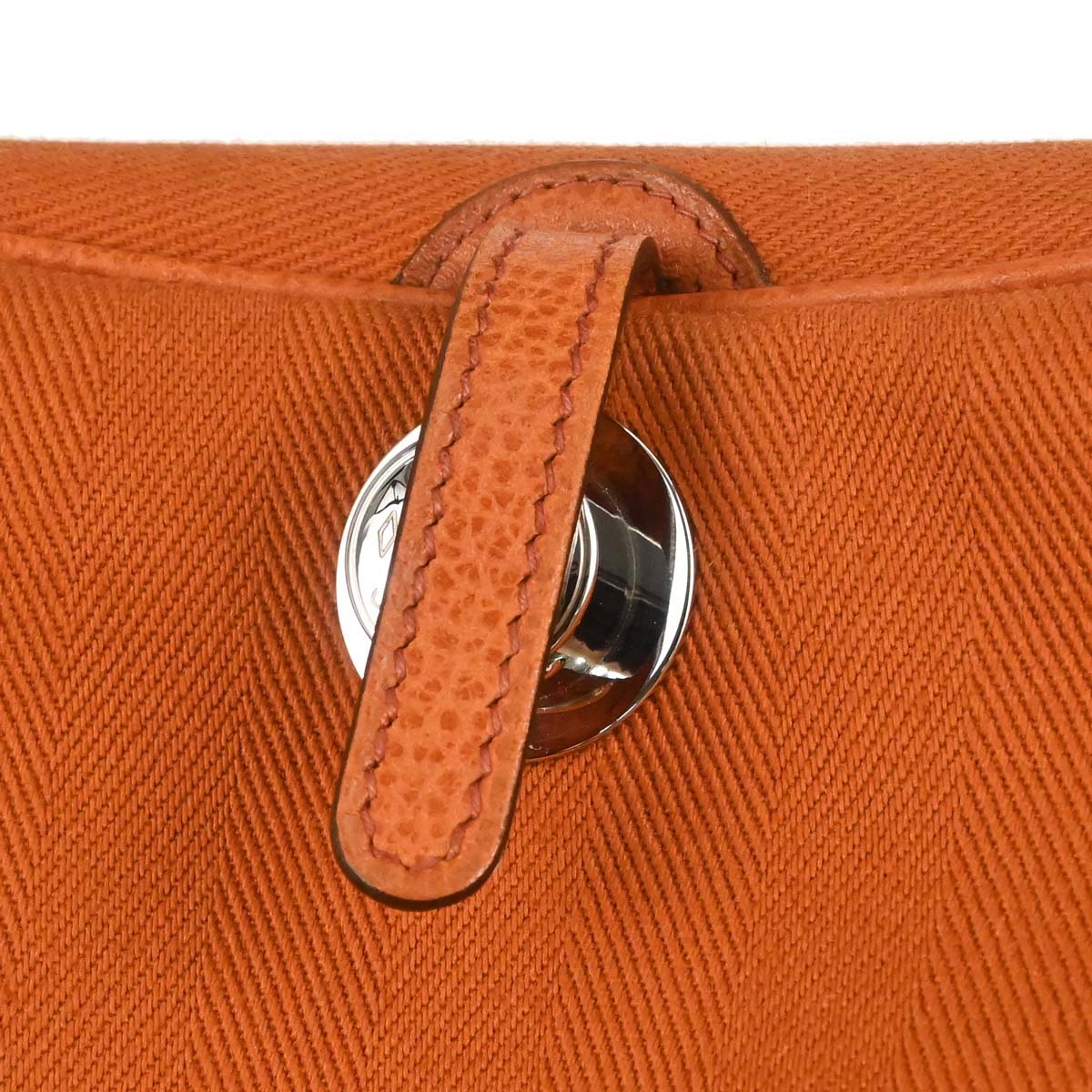 Hermes Potiron Toile Vache Liegee Sac Colorado PM Shoulder Bag