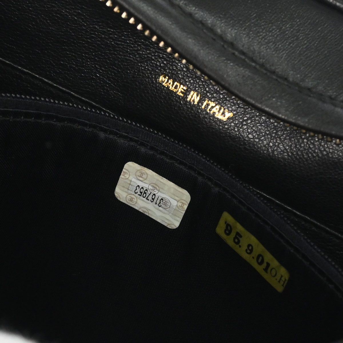 Chanel 1994-1996 Black Lambskin Camera Bag Large