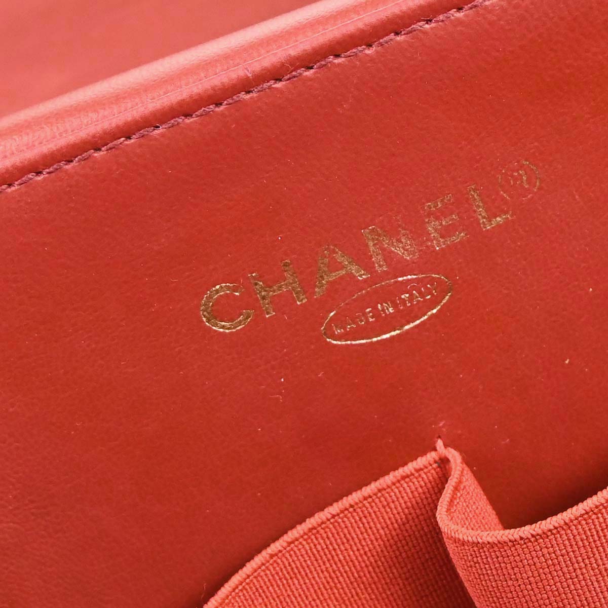 Chanel 1996-1997 Red Caviar Skin Vanity 2way Shoulder Handbag