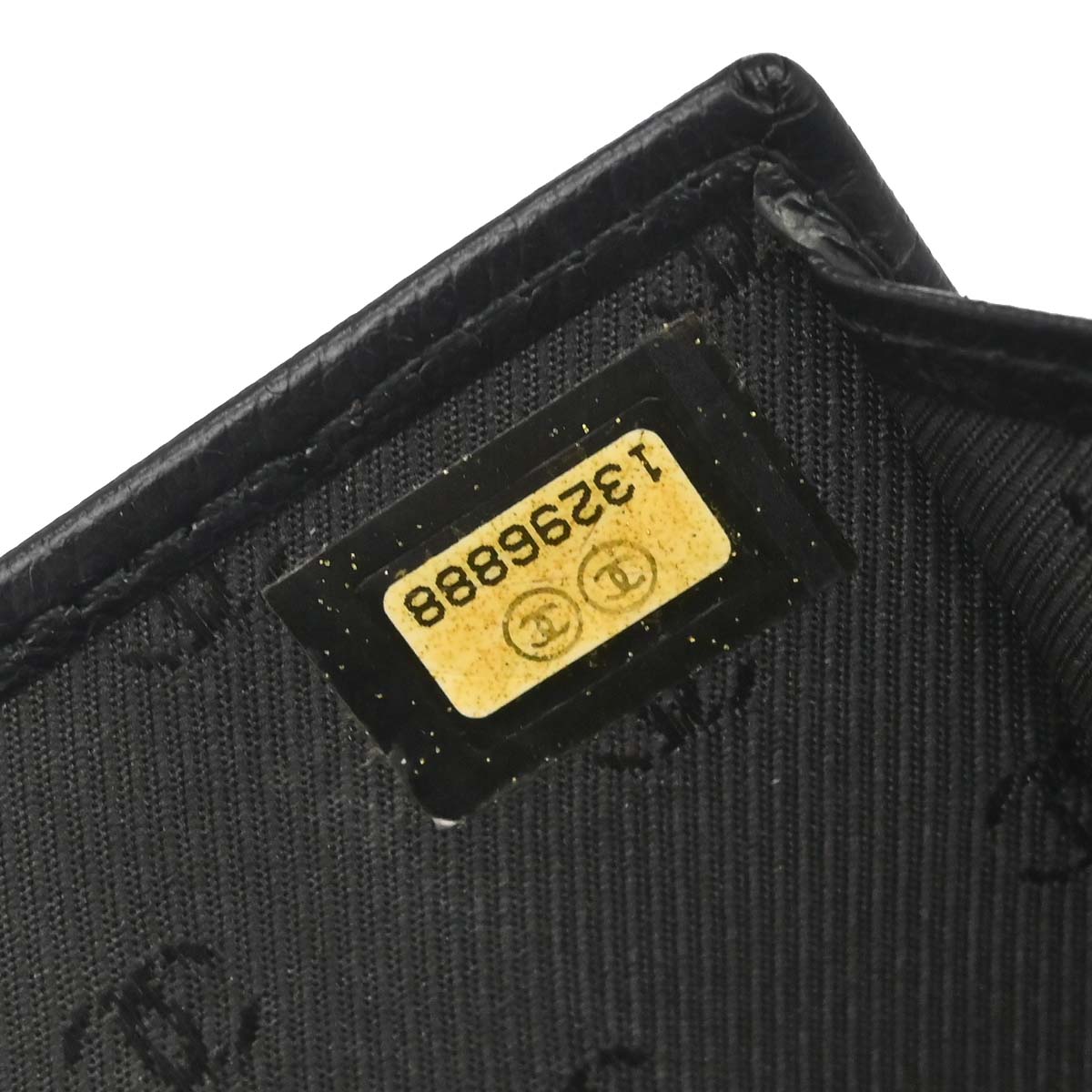 Chanel 2009-2010 Black Calfskin Coco Button Long Wallet
