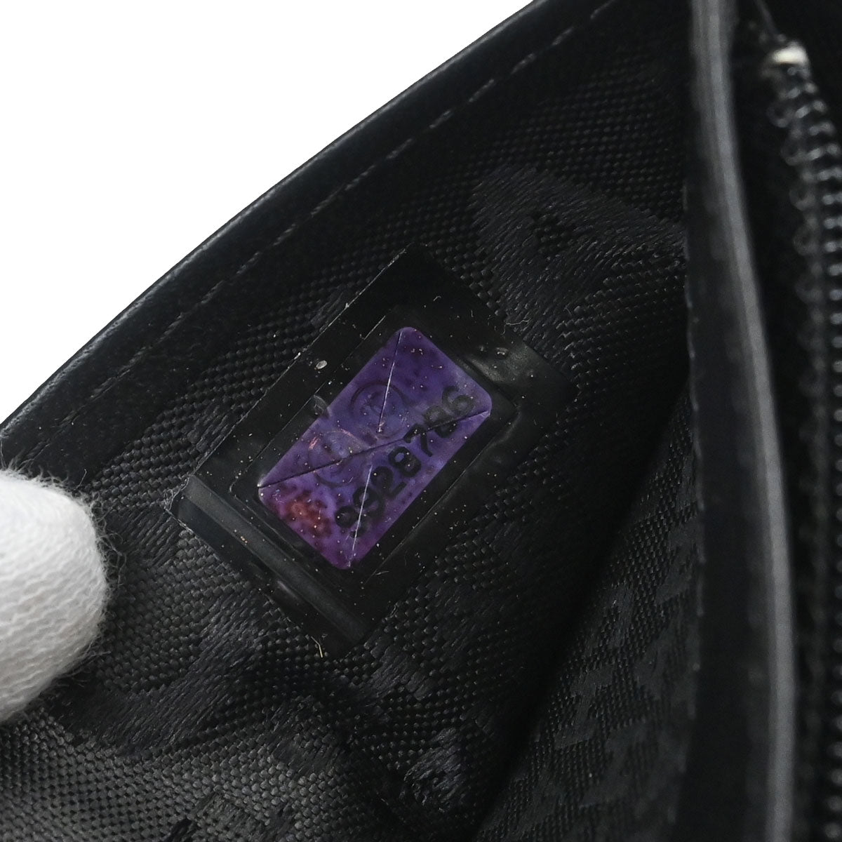 Chanel 2005-2006 Black Lambskin Icon Long Bifold Wallet