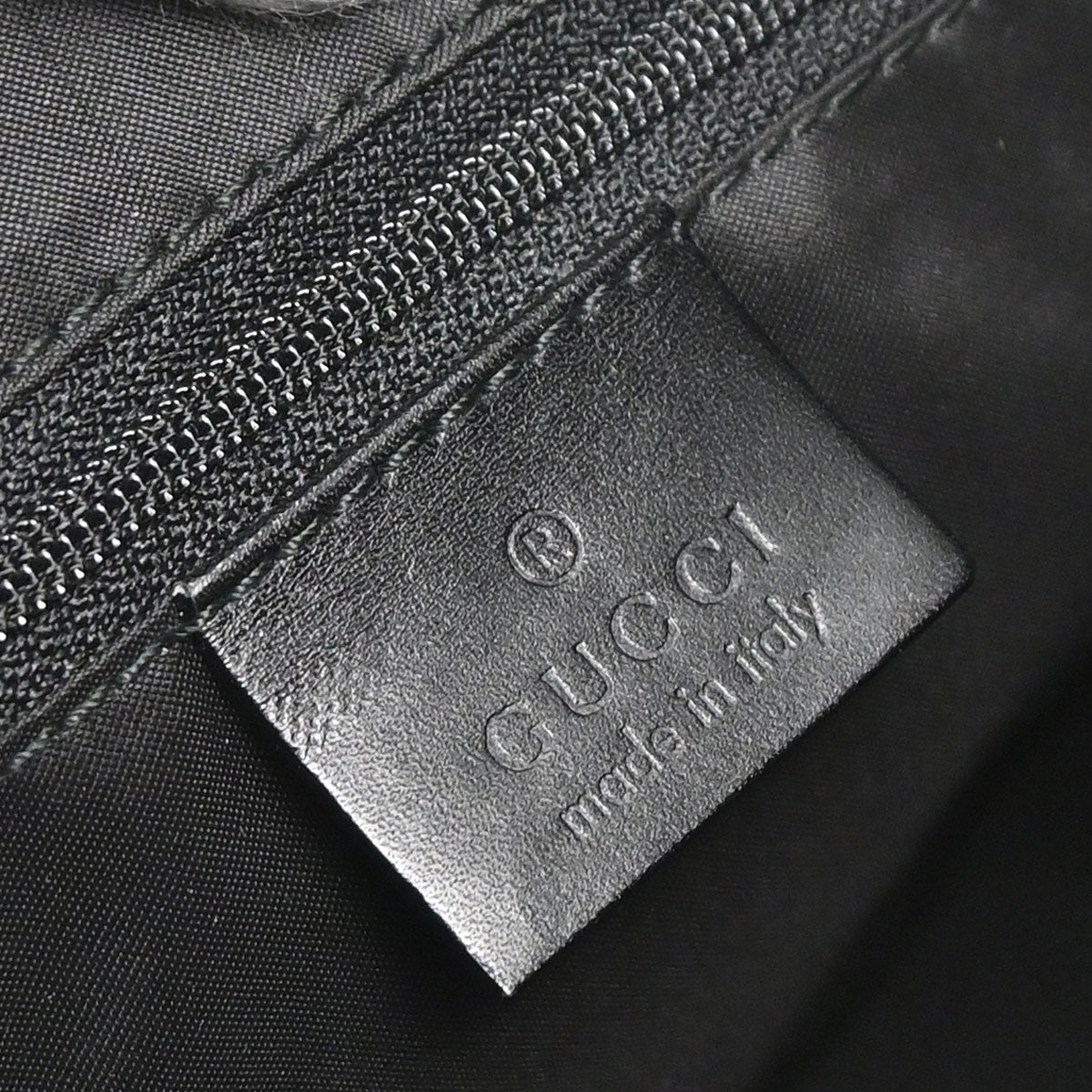 Gucci Black Leather Bamboo Handbag