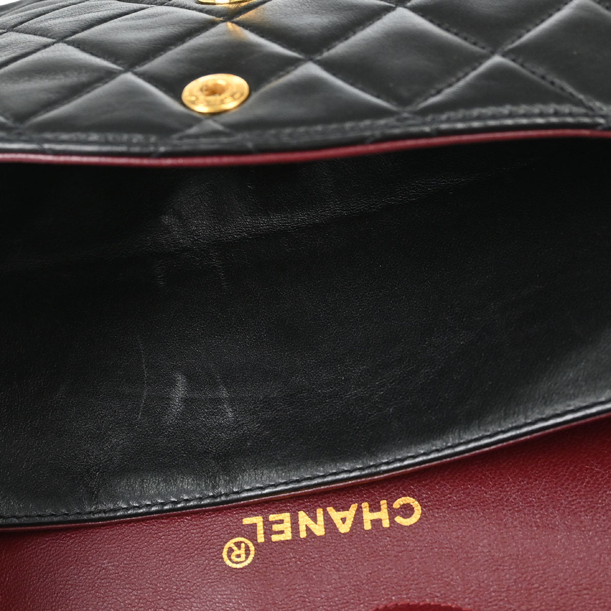 Chanel Black Lambskin Medium Classic Double Flap Shoulder Bag