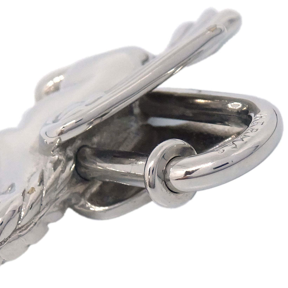 Hermes 1993 Le Cheval Pegasus Cadena Silver Small Good