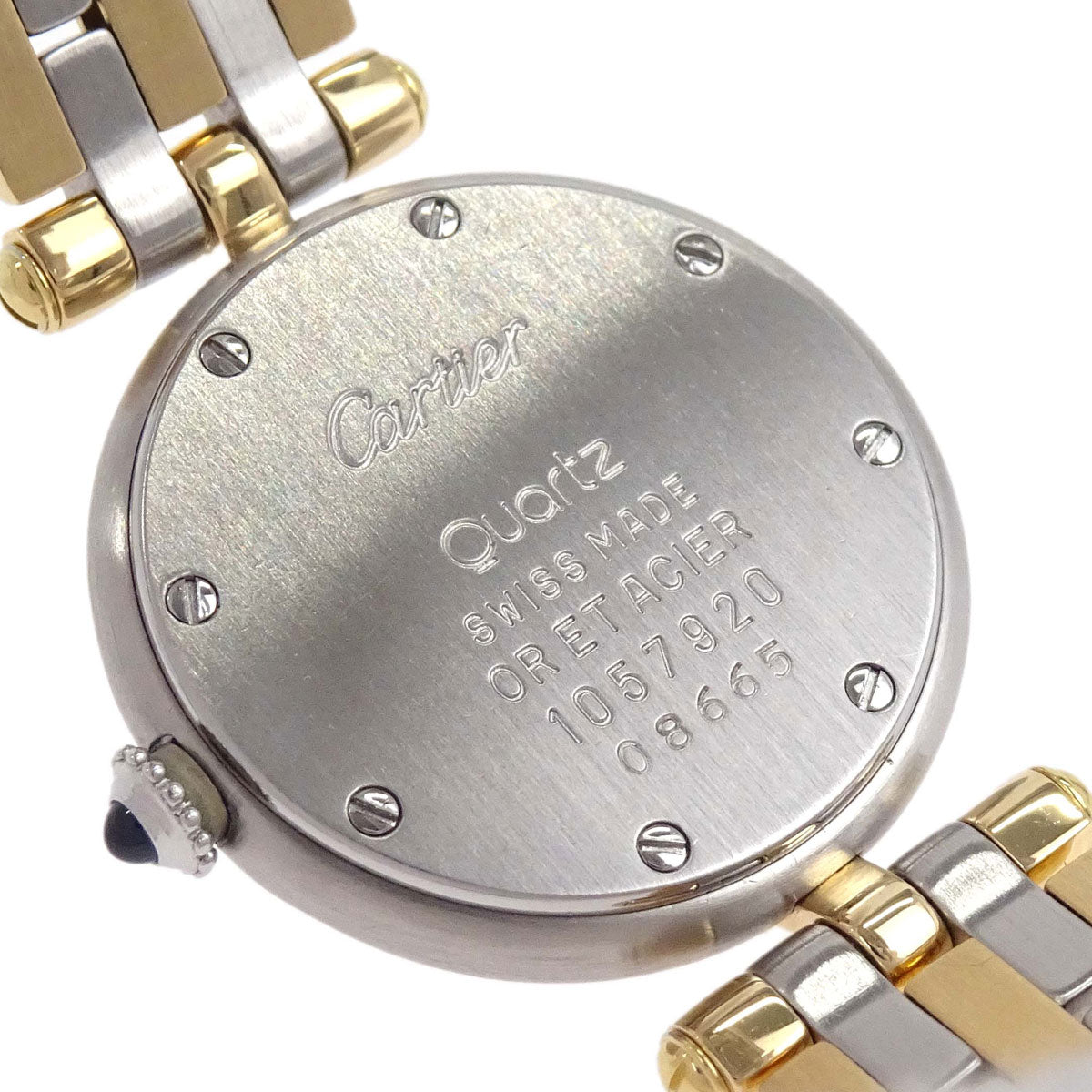 Cartier Panthere Vendome SM 3-Row 24mm Ref.1057920 Quartz Watch 18KYG SS