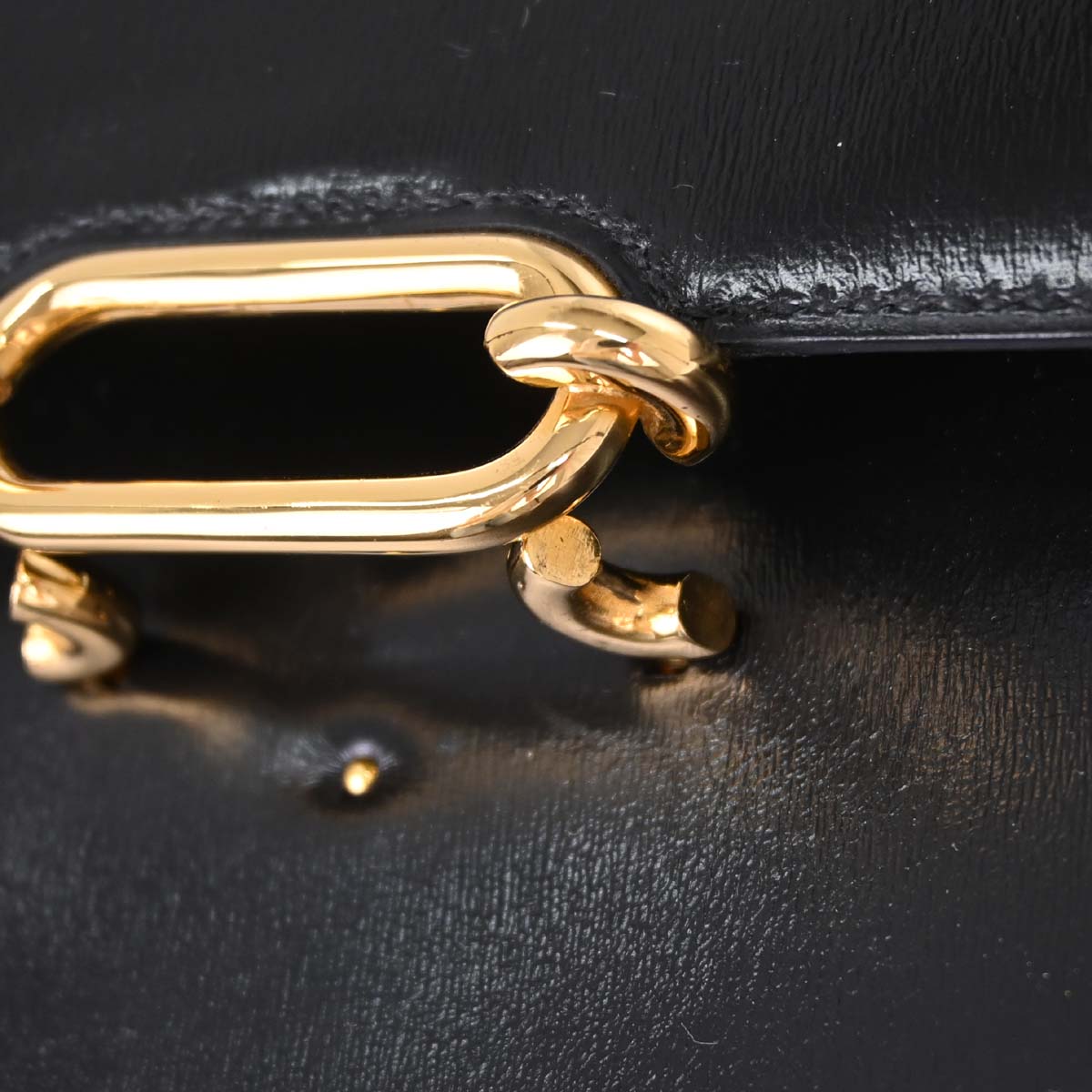 Hermes Black Box Calf Fonsbelle Shoulder Bag