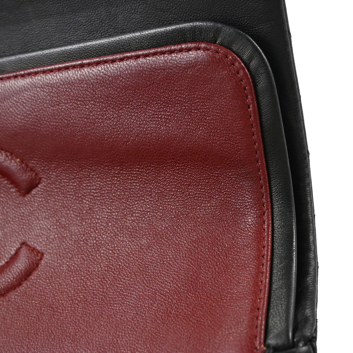 Chanel 1991-1994 Black Lambskin Medium Classic Double Flap Shoulder Bag