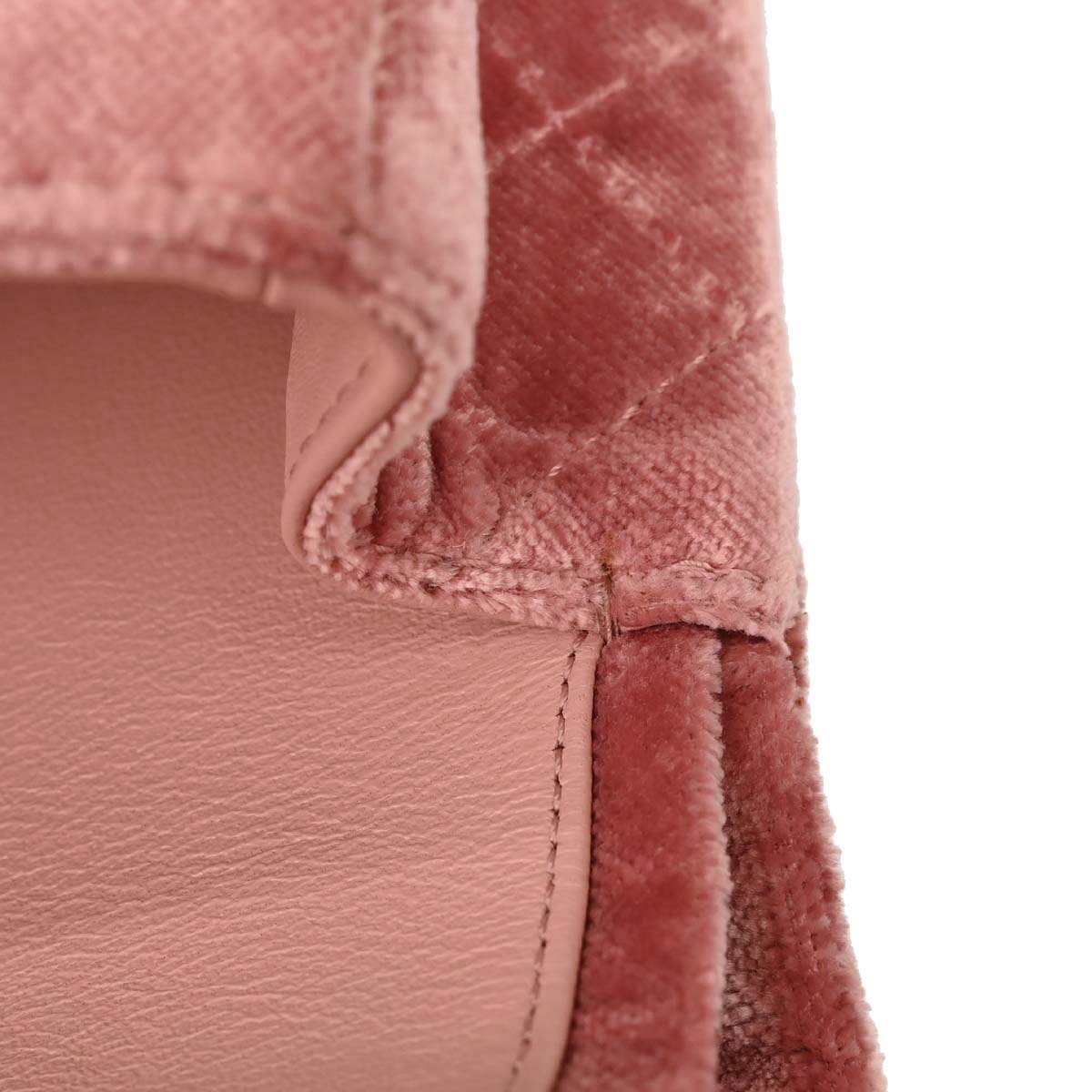 Chanel Pink Velvet 2.55 Medium Classic Double Flap Shoulder Bag