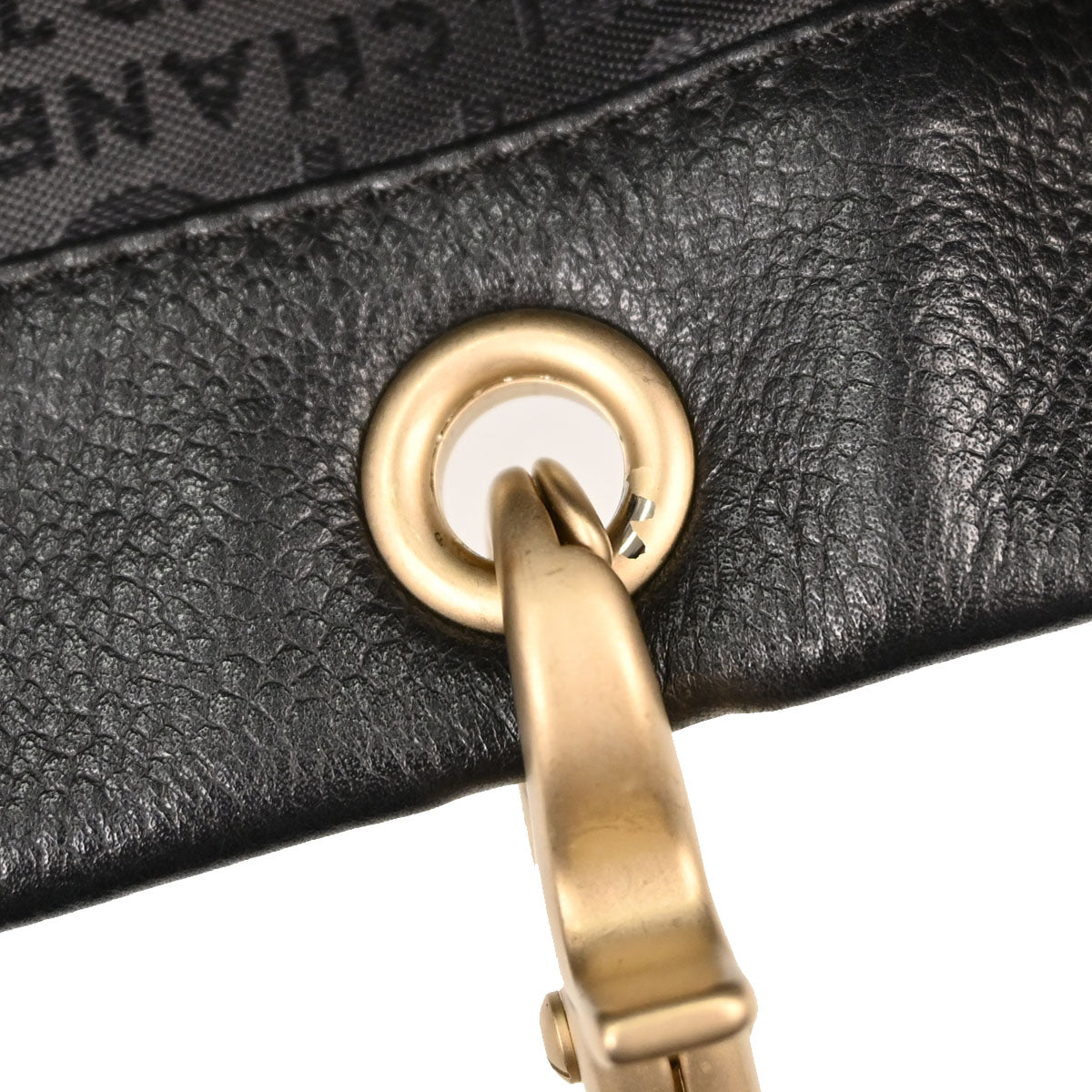 Chanel 2003-2004 Black Caviar Skin Tote Handbag