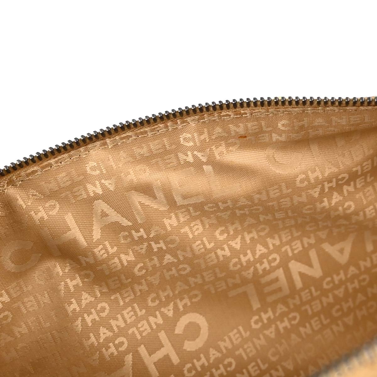 Chanel 2005-2006 Beige Caviar Skin Wild Stitch Choco Bar Handbag