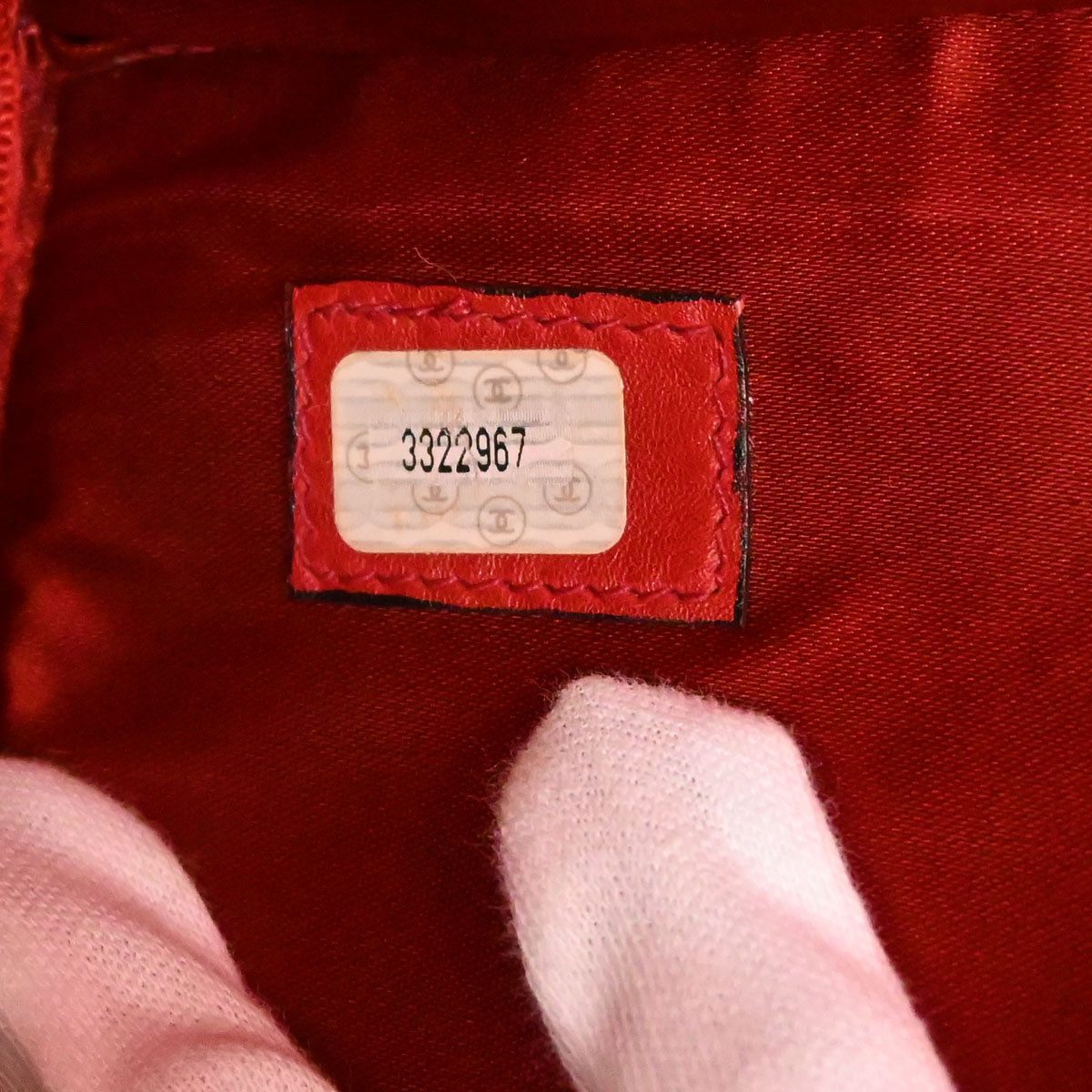 Chanel Red Caviar Skin 2way Shoulder Duffle Handbag