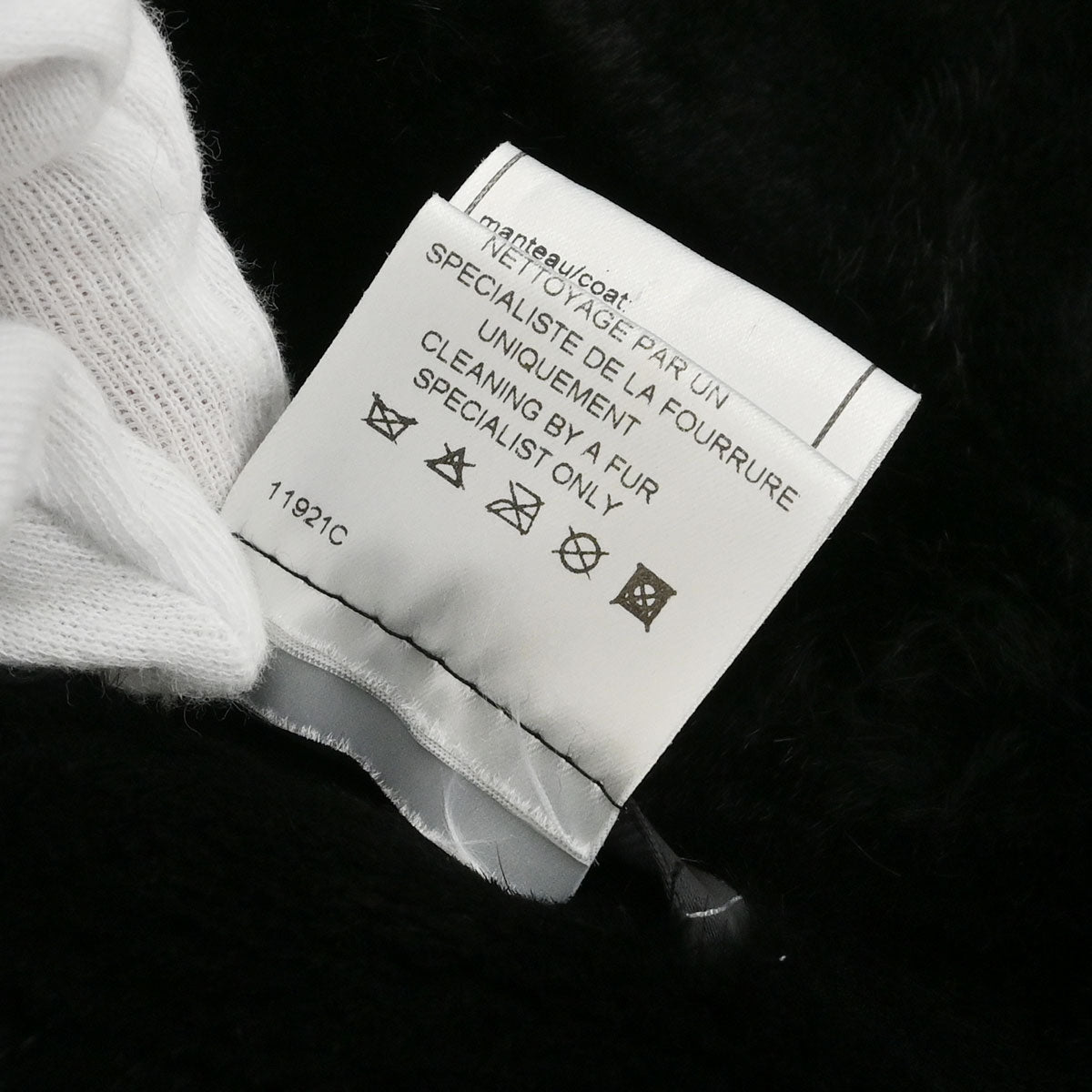 Chanel 2001 Rabbit Fur Trim Tweed A-Line Long Coat #38