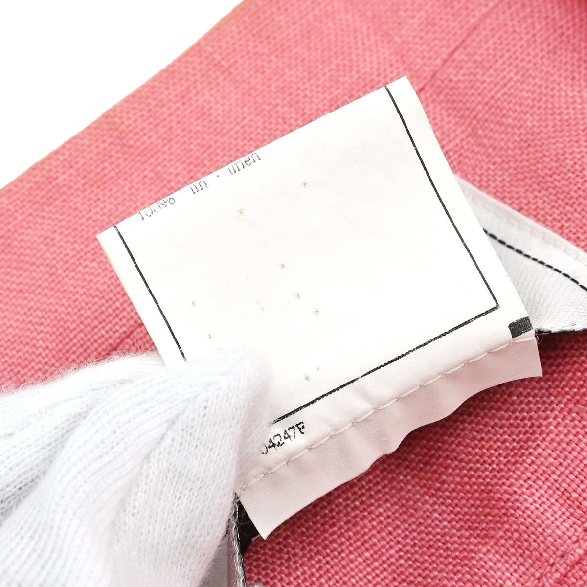 Chanel 1996 Collarless Linen Jacket Pink #40