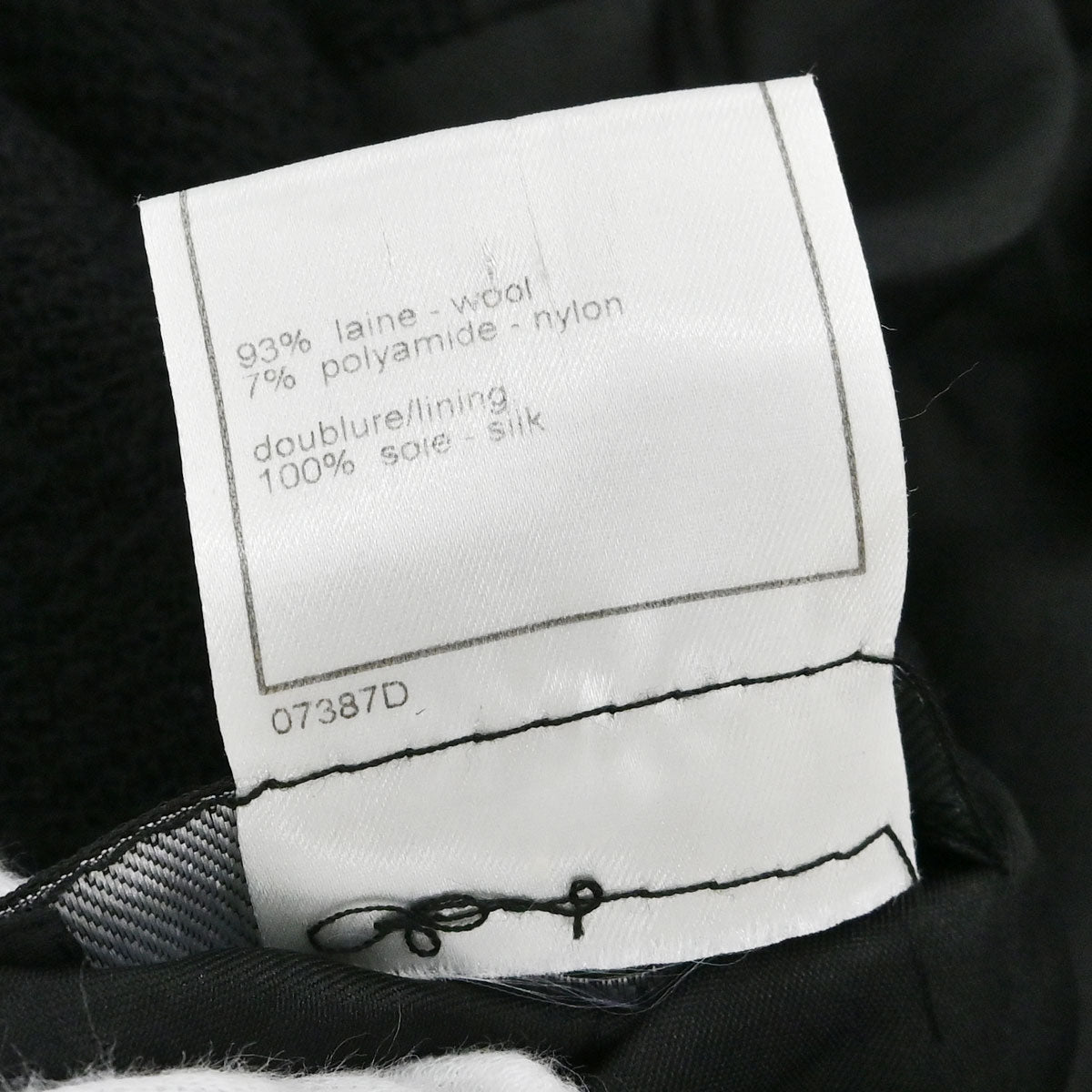 Chanel 1998 Double Breasted Tweed Jacket Black #44