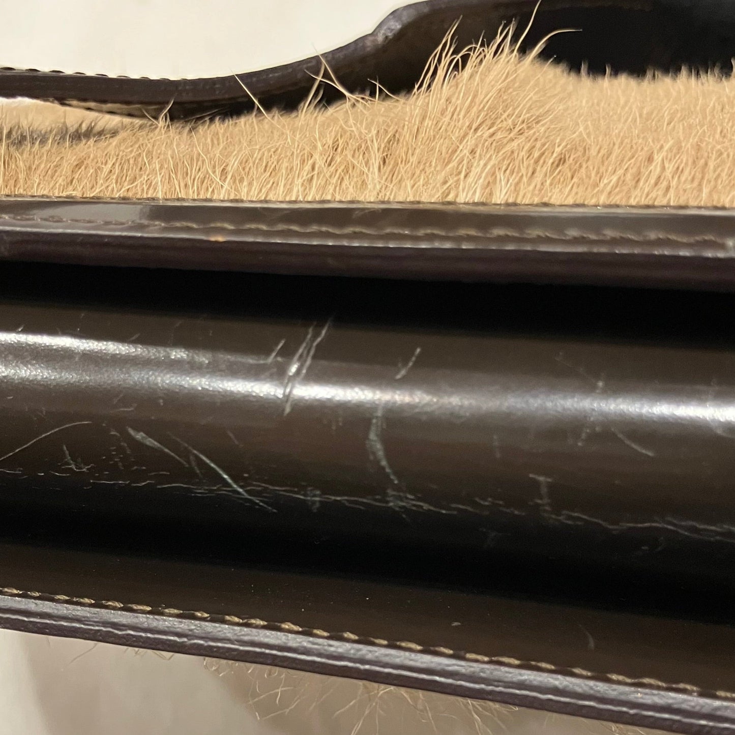 Celine Brown Pony Hair Handbag