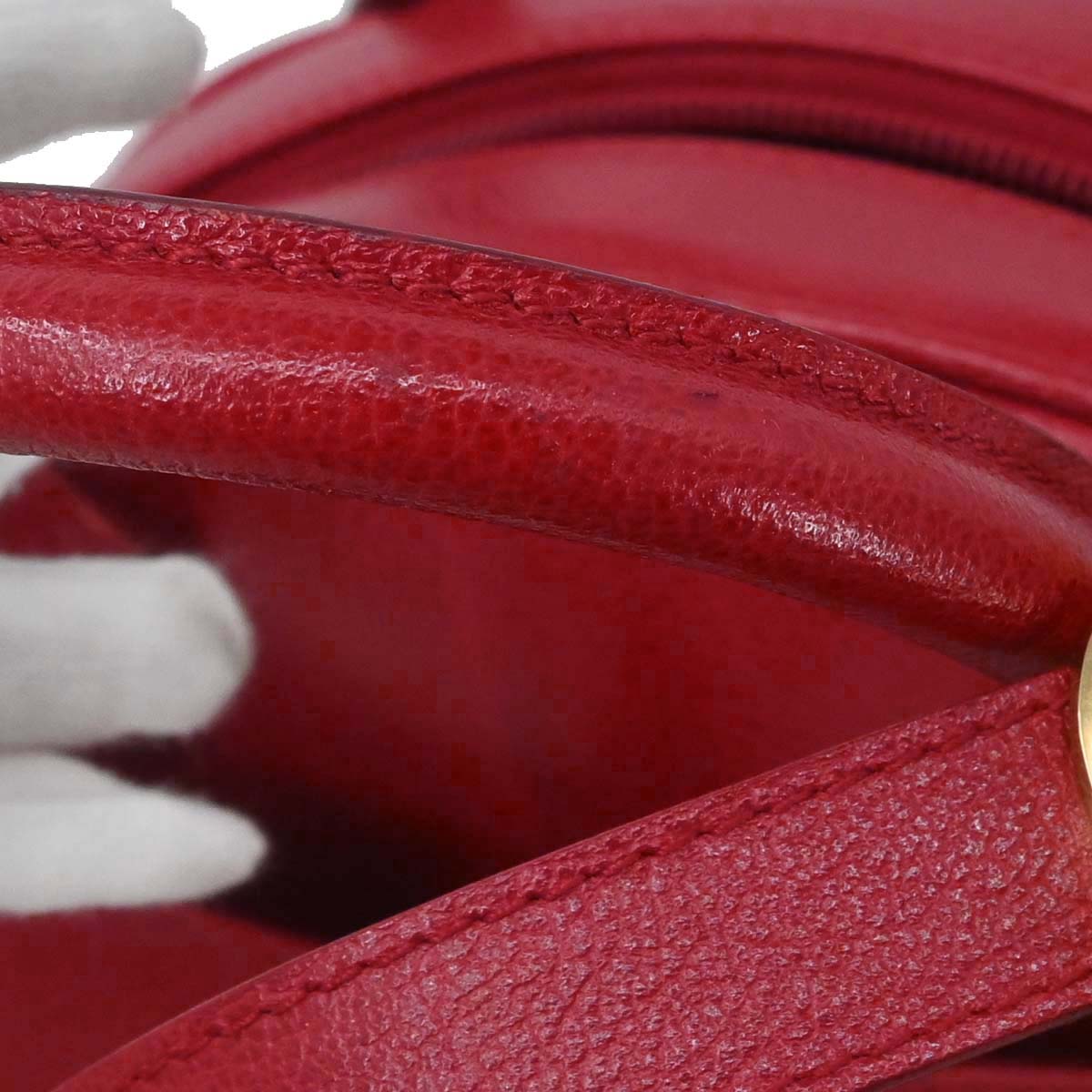 Christian Dior Red Double Saddle Handbag
